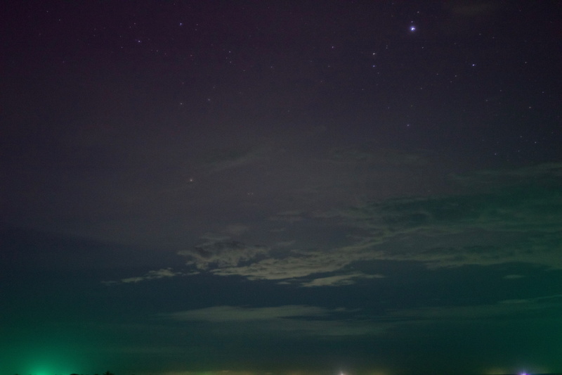 low angle view, dramatic sky, star - space, ocean, cloud - sky, no people, sky, infinity, tranquil scene, idyllic, sea, night, beauty in nature, 5K, tranquility