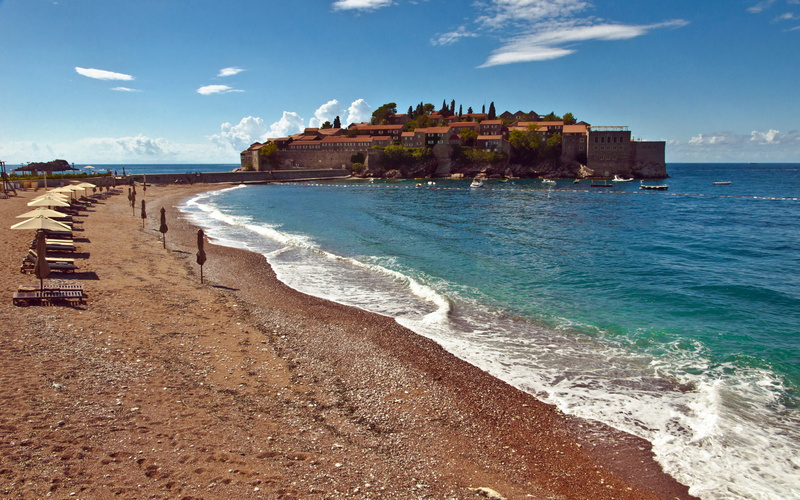 lovely, destination, popular, sveti, no people, nature, day, wave, scenics - nature, beaches, beach, built structure, cloud - sky, budva, travel destinations