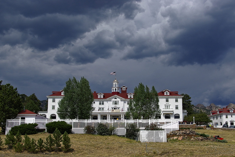 stanley, city, no people, built structure, place of worship, house, landscape, summer, building exterior, tree, plant, estes, colorado, day, estes parks stanley hotel