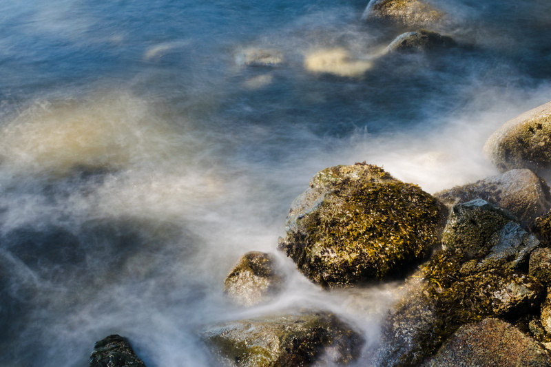 waves, geology, smooth, outdoors, tranquility, rock, sea, 5K, beauty in nature, land, ocean, canada, d3300, cloud - sky, rock - object, stanley park, nd filter
