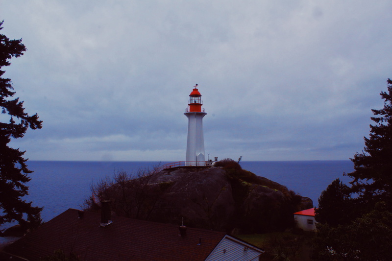 horizon over water, outdoors, tower, building, lighthouse park, 4K, architecture, building exterior, built structure, plant, safety, nature, west vancouver