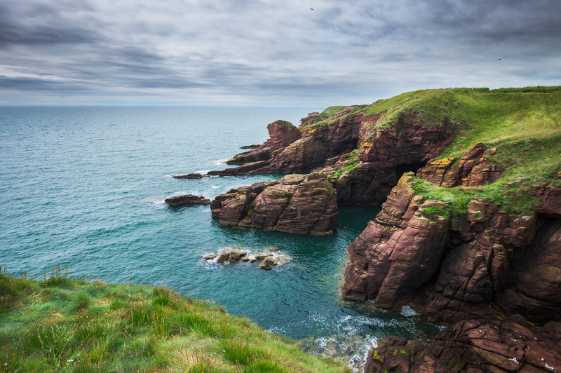 5K, inlet, Cliffs, beside, formations, rocks, photo, coastline, Seaton, brown, nature, rock, cliff, North Sea, rock - Object, scenics, beach, sea, outcrop