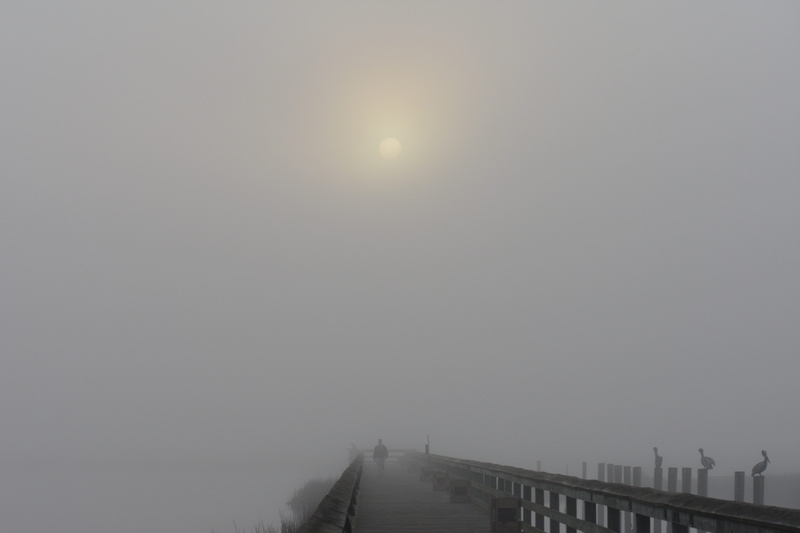 outdoors, no people, sky, the way forward, sun, scenics - nature, fog, beauty in nature, silhouette, tranquility, nature, copy space, dock, tranquil scene