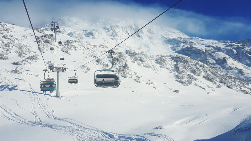overhead cable car, winter, travel, austria, mountain, mode of transportation, 4K, ski lift, nature, mountains, cold temperature, weather, christoph, beauty in nature