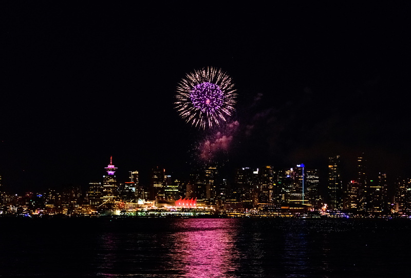 july, waterfront, outdoors, no people, celebration, downtown, luxury, night, july 1, architecture, light, water, canada 150, cityscape, canada day, canada place