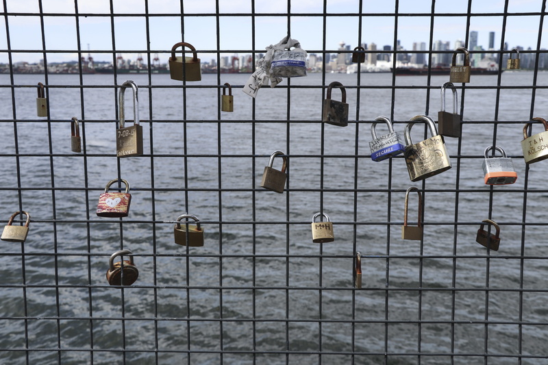 pattern, padlock, safety, fence, grid, love locks, lock, security, water, british columbia, nature, protection, hanging, outdoors, love lock, boundary