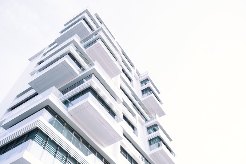 residential District, apartment, building Exterior, facade, urban Scene, worms Eye view, house, eye, window, daytime, construction Industry, s, balcony