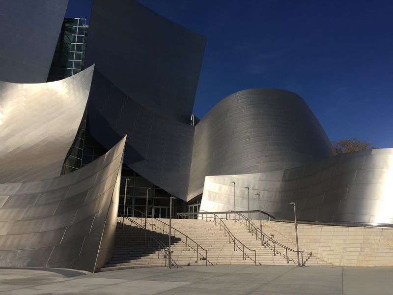 walt disney concert hall, built structure, architecture, 2K, outdoors, building exterior, office, city, united states, california, office building exterior