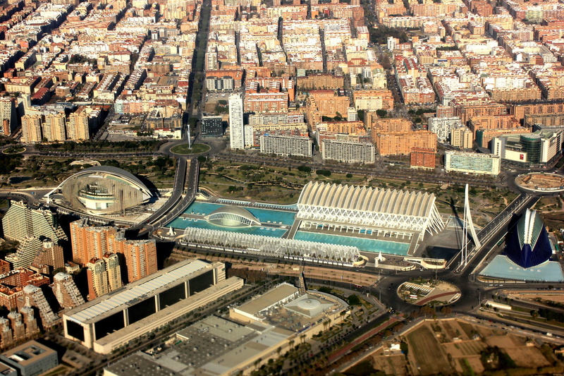 urban Skyline, valence, day, city science, region of valencia, valencia, city, aerial, 1080P, office building exterior, no people, daytime, architecture
