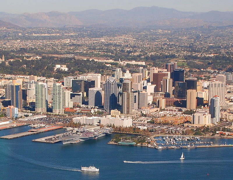 spring, skyline, built structure, ships, daytime, seashore, cityscape, bay, skyscrapers, rise, high, urban, building, summer, financial district, aerial