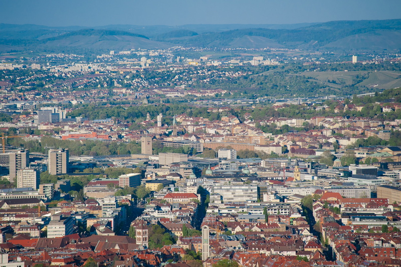 4K, europe, community, townscape, Stuttgart, architecture, sky, mountain, building Exterior, urban sprawl, nature, cityscape, day, town, aerial View, outdoors