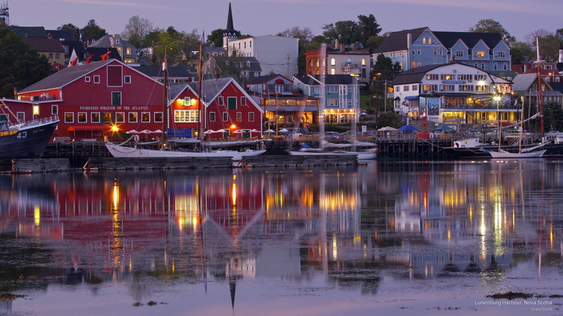 lunenburg, harbour, nova, North America, 2K, scotia