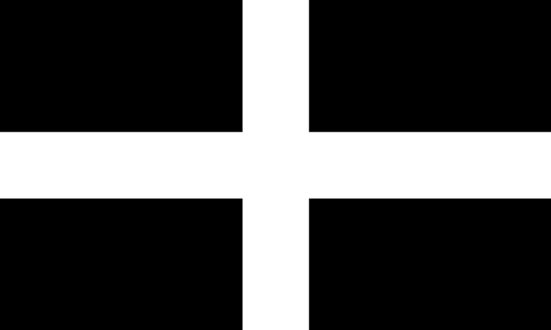 black, cornwall, england, flag, 3d and abstract, 1080P