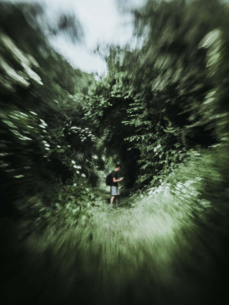 standing, person, 4K, real people, leisure activity, plant, lifestyles, light at the end of the tunnel, germany, outdoors, architecture, surreal, background