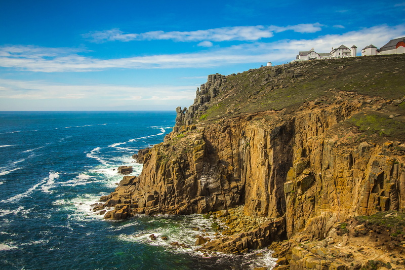 no people, beauty in nature, tranquility, scenics, atlantic Ocean, beach, outdoors, eroded, near, rock formation, 5K, tranquil scene, cliff, coastline