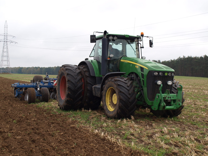 harrow, rural scene, field, driven, growing corn, 8330, machinery, day, environment, nature, transportation, the vehicle, agricultural equipment, a field of corn