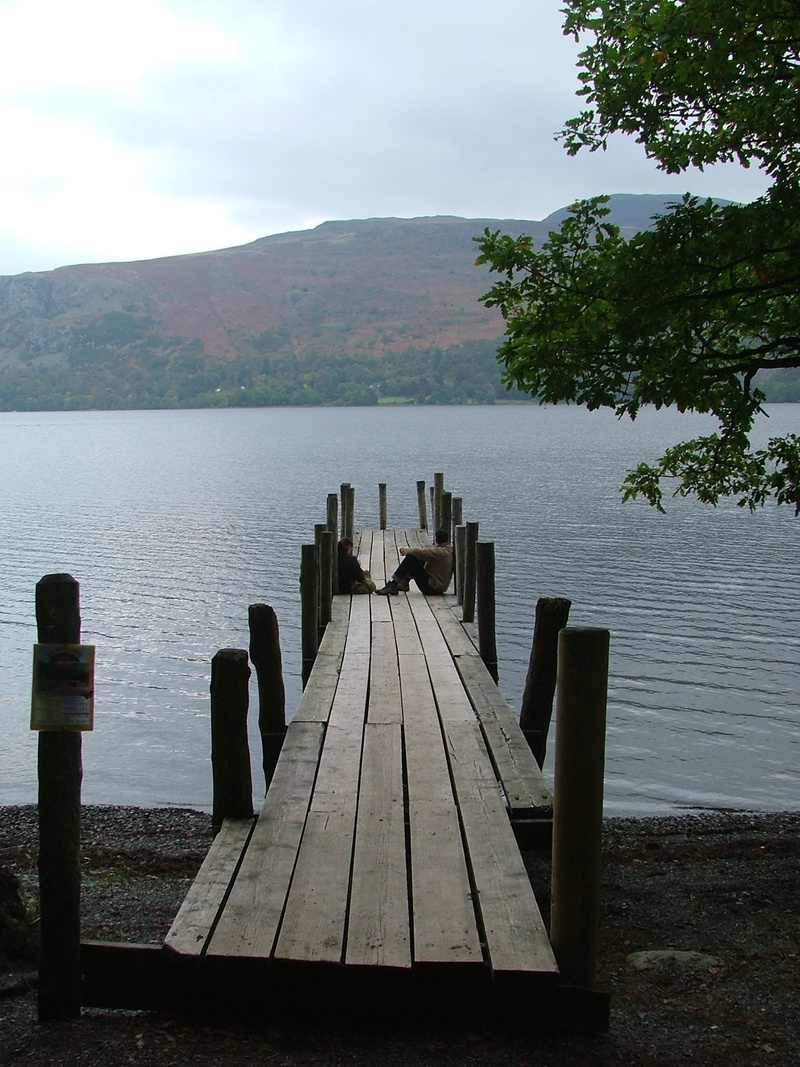 alone, dock, nature, jetty, day, wood - material, non-urban scene, beauty in nature, near, the way forward, 1080P, plant, lake district, outdoors, lake