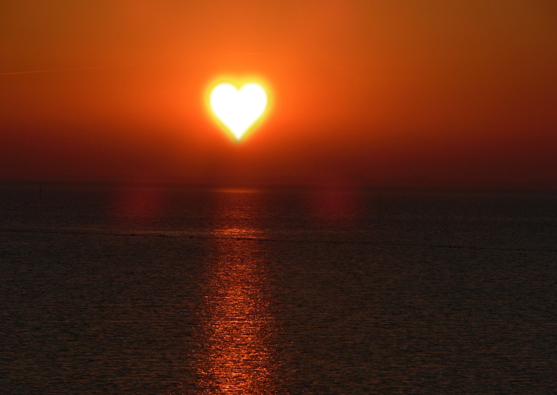 feeling, heart, scrap, sky, north sea, sunset, feel, glowing, idyllic, abendstimmung, scrapbook, abstract, pattern, fine art, relax, scenics - nature, loved