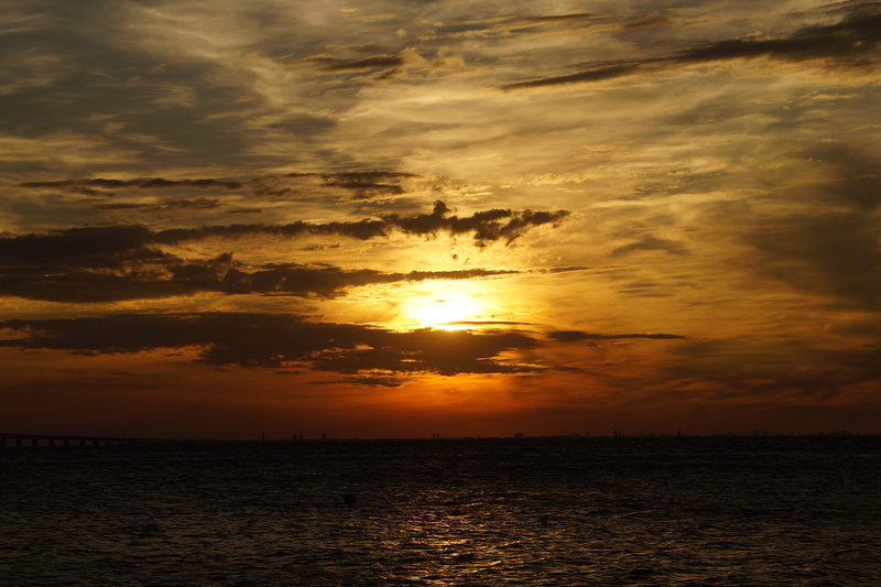 afterglow, Atmosphere, evening sky, Sky, outdoors, orange color, sun, öresund, nature, sunlight, idyllic, no people, tranquility, cloud - sky, horizon over water