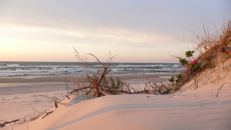 summer, beautiful view, baltic, beautiful, sea, art, waves, beaches, Poland, hd, nature, 2K, view, beach
