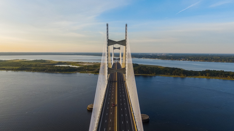 horizon over water, line, transportation, suspension bridge, built structure, cloud, sand, asphalt, road, tranquility, san, horizon, beauty in nature, cloud - sky