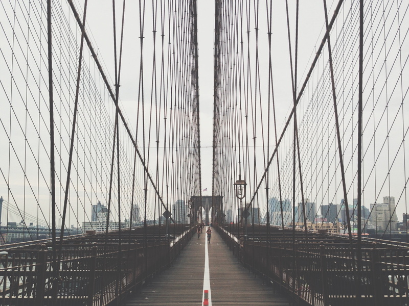 cityscape, sky, view, architecture, trail, new, tourism, cable, new york, diminishing perspective, business, sunset, cloudy, brooklyn, ny, steel Cable