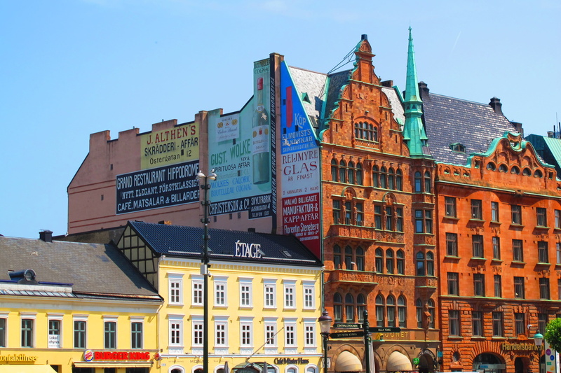 sky, the past, day, skåne, nature, travel destinations, the main square, building, built structure, communication, sign, outdoors, malmö, city, window