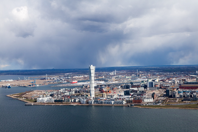 Malmö, england, landscape, sweden, nautical vessel, malm, cloud - Sky, building, nature, commercial dock, sea, industry, water, waterfront, urban, passenger craft