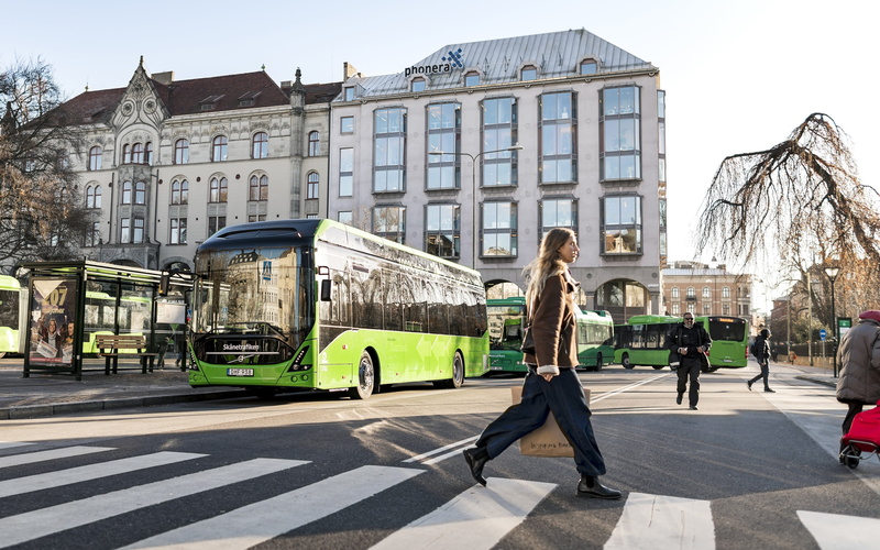 Sweden, 4K, Malmö, Volvo 7900 Electric, electric bus, Volvo, Malmo
