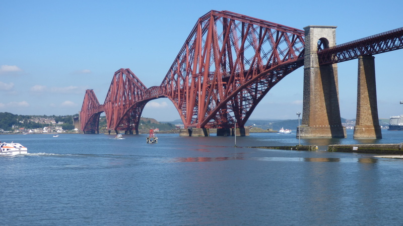 water, transportation, architecture, travel destinations, sea, travel, river, outdoors, bridge - Man Made Structure, Forth Bridge, 4K, built structure