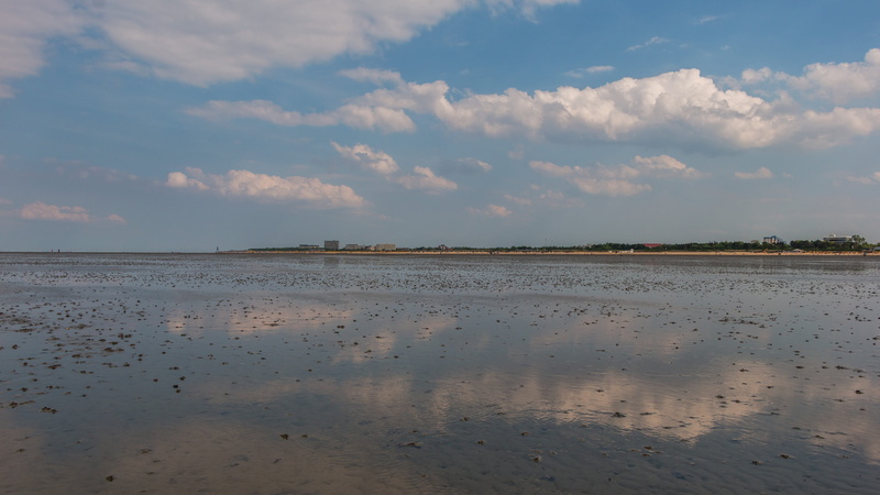 scenics - nature, beauty in nature, outdoors, tranquil scene, day, idyllic, watts, tranquility, beach, reflection, non-urban scene, nature, cloud - sky