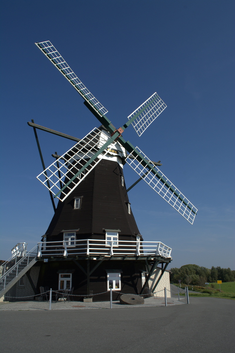 outdoors, Windmill, nature, Mill, Building, island, alternative energy, blue, 5K, landscape, traditional windmill, built structure, wind power, technology