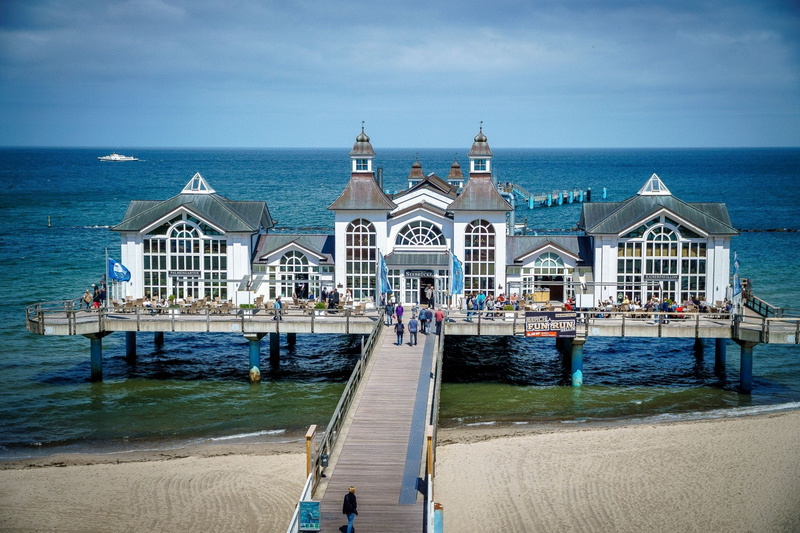 incidental people, sellin, sea bridge, travel destinations, rügen, 1080P, coast, sand, day, rügen island, sky, land, water, seebrücke sellin, sea, baltic sea