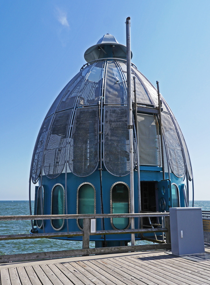 no people, building, dome, seaside resort, horizon, diving bell, low angle view, rügen island, sea, holiday, baltic sea, travel, sellin, built structure
