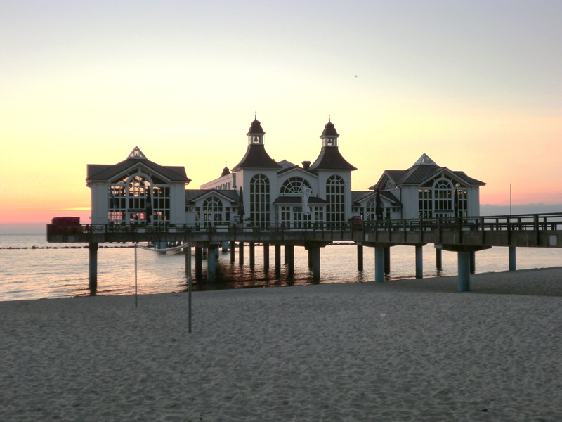 tourism, sea bridge, nature, house, Rügen, Baltic Sea, travel destinations, sky, built structure, building exterior, land, restaurant, sea, water, Bridge