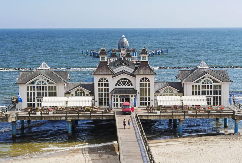 outside catering, horizon, beauty in nature, beach, bridge, scenics - nature, horizon over water, tourism, baltic sea, wood - material, nature, travel destinations