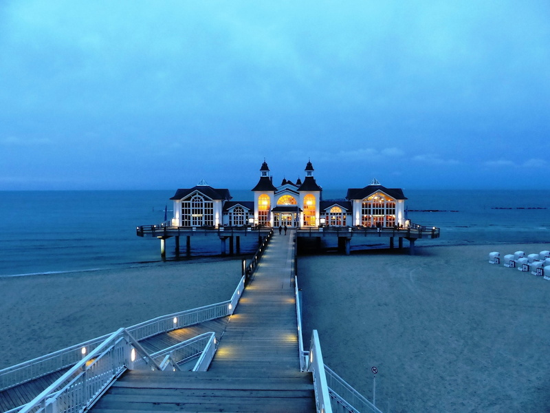 house, rügen island, horizon over water, seaside resort, outdoors, scenics - nature, built structure, sea view, sky, transportation, body, Baltic Sea, horizon