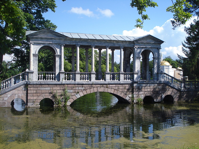 2K, sky, g, concrete, building exterior, outdoors, the marble bridge, tree, nature, built structure, pushkin, arch, river, waterfront, arched, bridge - man made structure