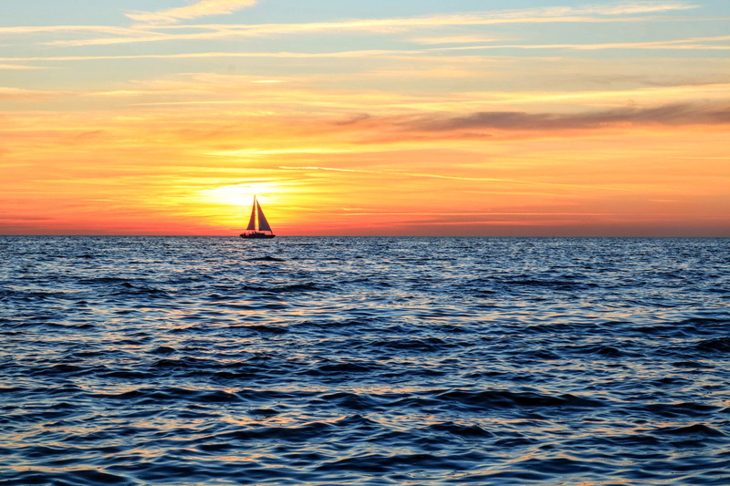 horizon, romantic, sailing vessel, scenics - nature, tranquility, cruise, rügen, idyllic, boat, mode of transportation, cloud - sky, atmospheric, beauty in nature