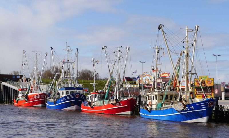 north sea, deichtor, ship, sheet piling, port, sielhafen, waterfront, moored, mast, shrimp, accumersiel, pole, outdoors, lower saxony, mode of transportation