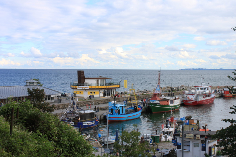 nautical vessel, built structure, architecture, fishing port, sassnitz, port, mecklenburg western pomerania, building exterior, rügen, cloud - sky, mode of transportation