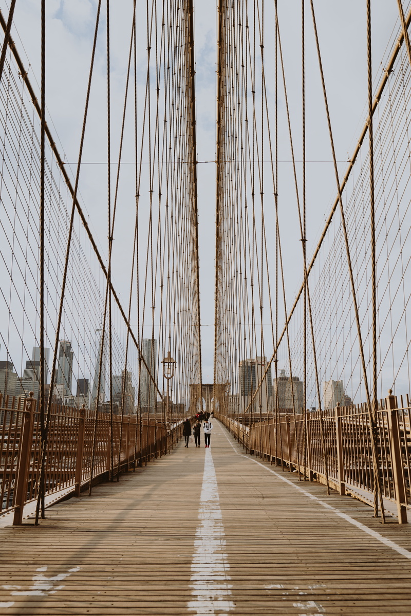 architecture, transportation, cable-stayed bridge, brooklyn - New York, famous Place, cable, suspension Bridge, brooklyn, built structure, standing, bridge
