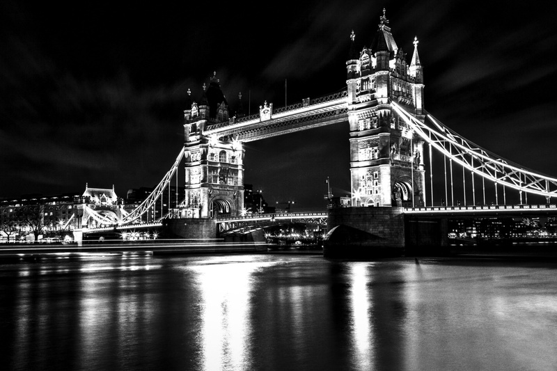 transportation, body of water, connection, reflection, london, tourism, city, river, light reflections, bridge, urban, outdoors, tourist attraction, engineering