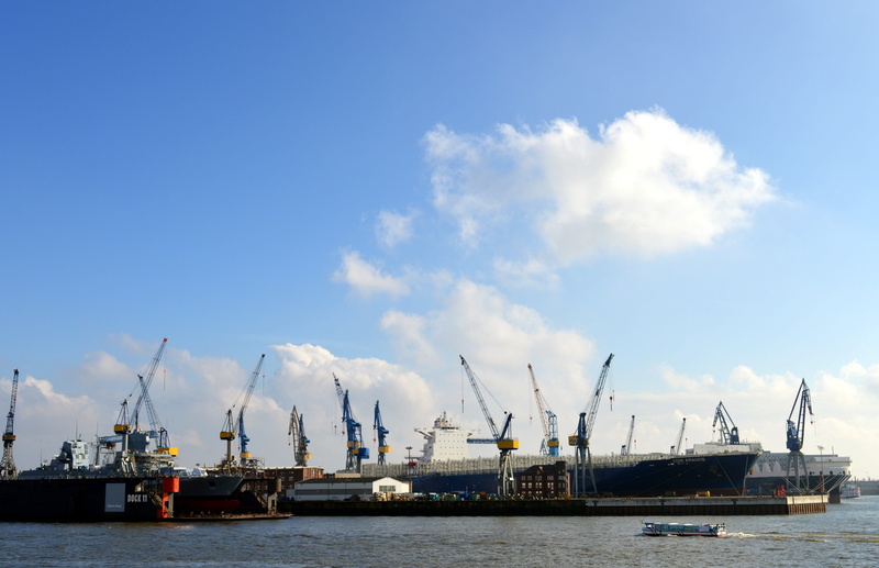 port, mode of transportation, hamburg, harbor, nautical vessel, Cargo, sea, pier, Container, no people, nature, machinery, industry, outdoors, city, crane - construction machinery