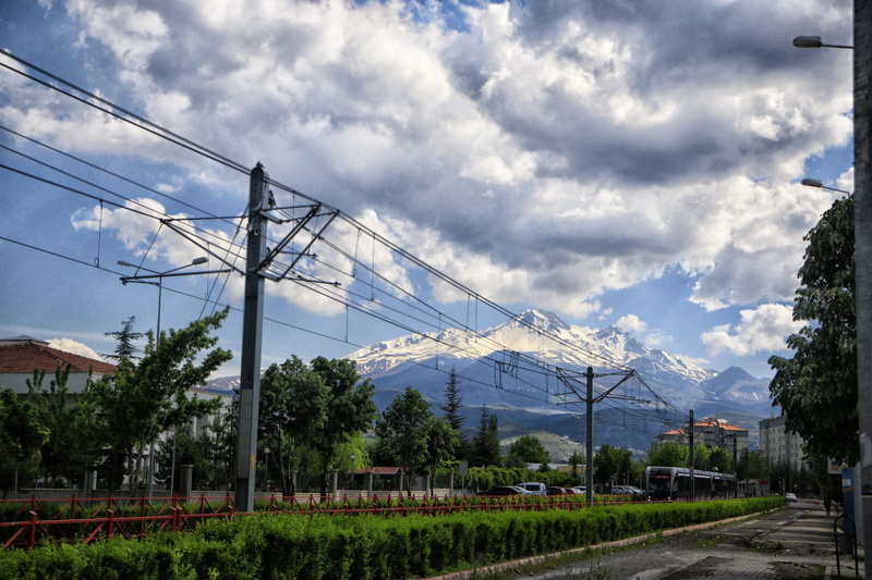 fuel and power generation, 1080P, Mount Erciyes, plant, turkey, Kayseri, day, tree, electricity pylon, snow, landscape, mountain, power supply, built structure