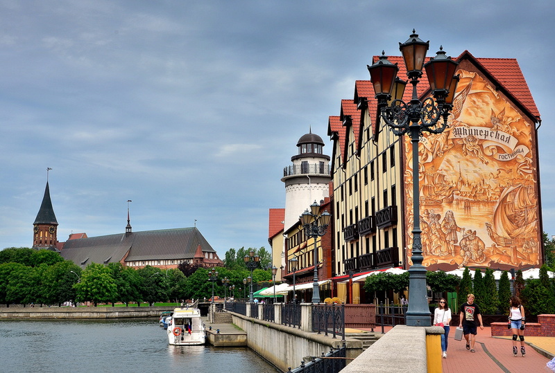 outdoors, kaliningrad, building, nautical vessel, königsberg, sky, day, cloud - sky, transportation, sights, religion, bridge, 4K, plant, building exterior