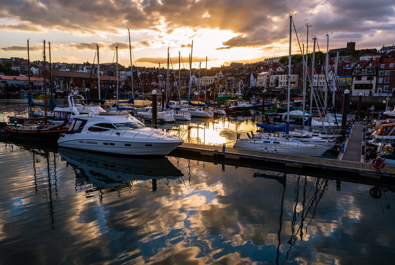 transportation, luxury, vacation, harbor, Harbour, nautical vessel, moored, port, old, coastline, Scarborough, seascape, landscape, yorkshire coast, tourism