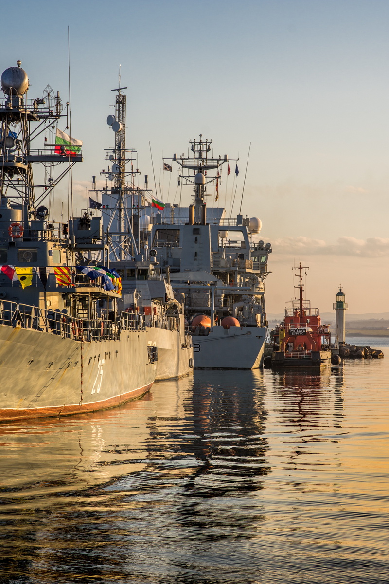 outdoors, navy, sea, harbor, maritime, port burgas, transportation, commercial dock, shore, watercraft, sail, pier, business, nautical, no people, moored