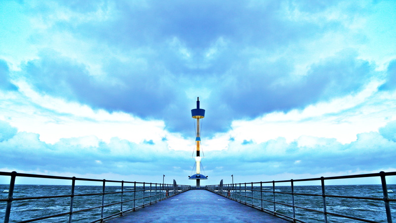 direction, weather, built structure, scenics - nature, pier, daytime, tower, hallway, tranquility, no people, scenics, outdoors, brown, travel, cold temperature