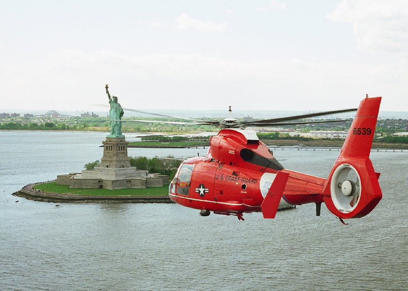 seaport, nature, island, Liberty, flight, Statue Of Liberty, no people, monument, patrol, towards, air vehicle, military, coast guard, flying, travel Locations